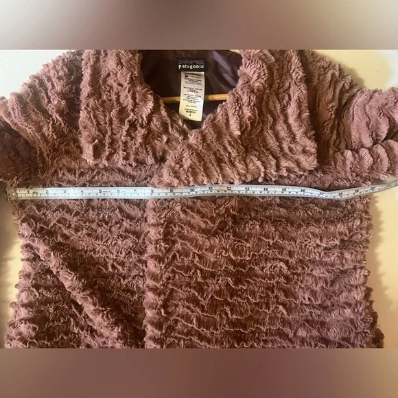 Patagonia Pelage Fleece Wide Collar Outdoor Jacket Faux Fur Size small - Picture 7 of 11